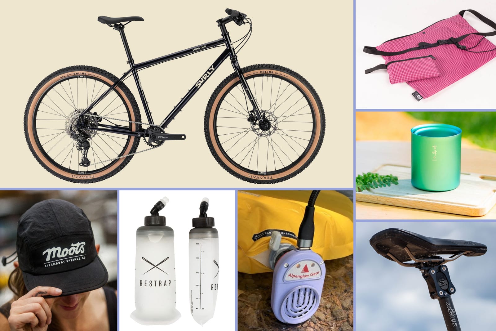 Surly Bridge Club ve Squid Ink, Restrap soft flasks a co z toho vzít na česká gravel singltrajky