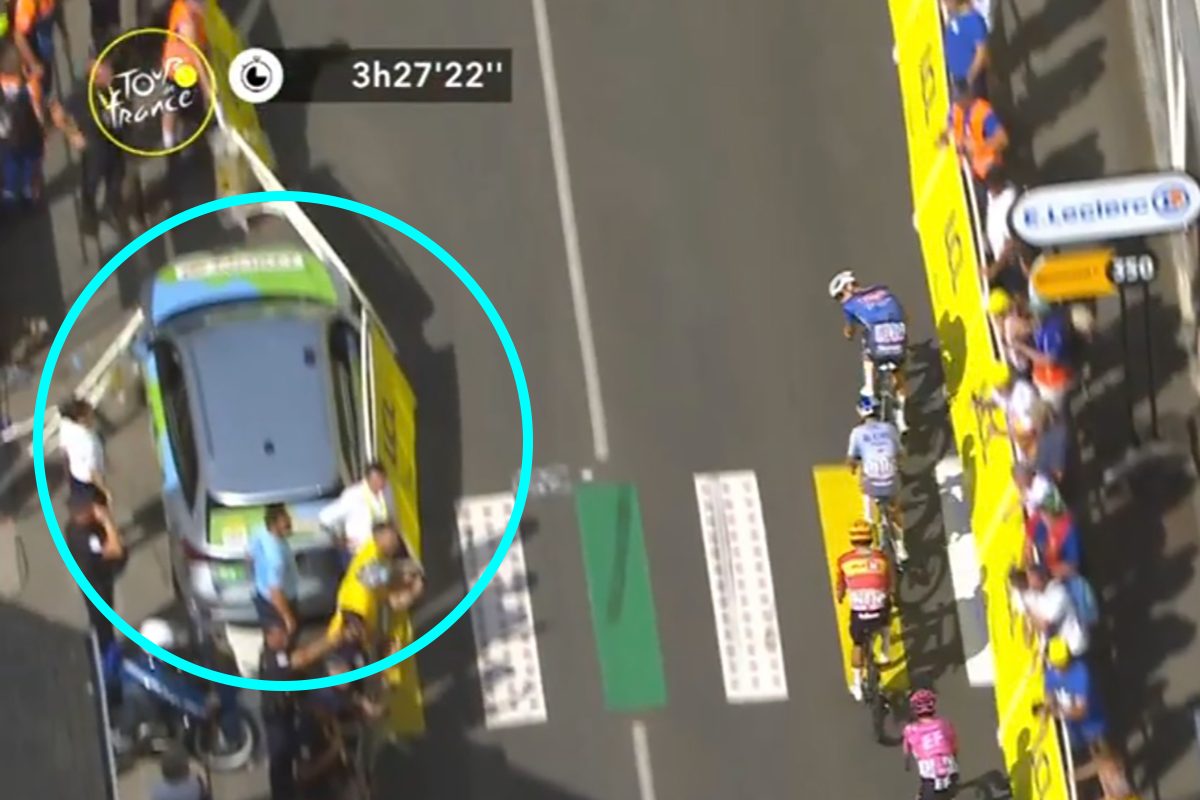 Nehoda na Tour de France 2026: auto v cíli zranilo osm diváků